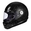 Retro Carbon Fiber Full Face Helmet for Kids - Motorcycle, Cruiser, Scooter