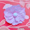 3D Pearl Creased Paper Flowers for Wedding and Party Decoration