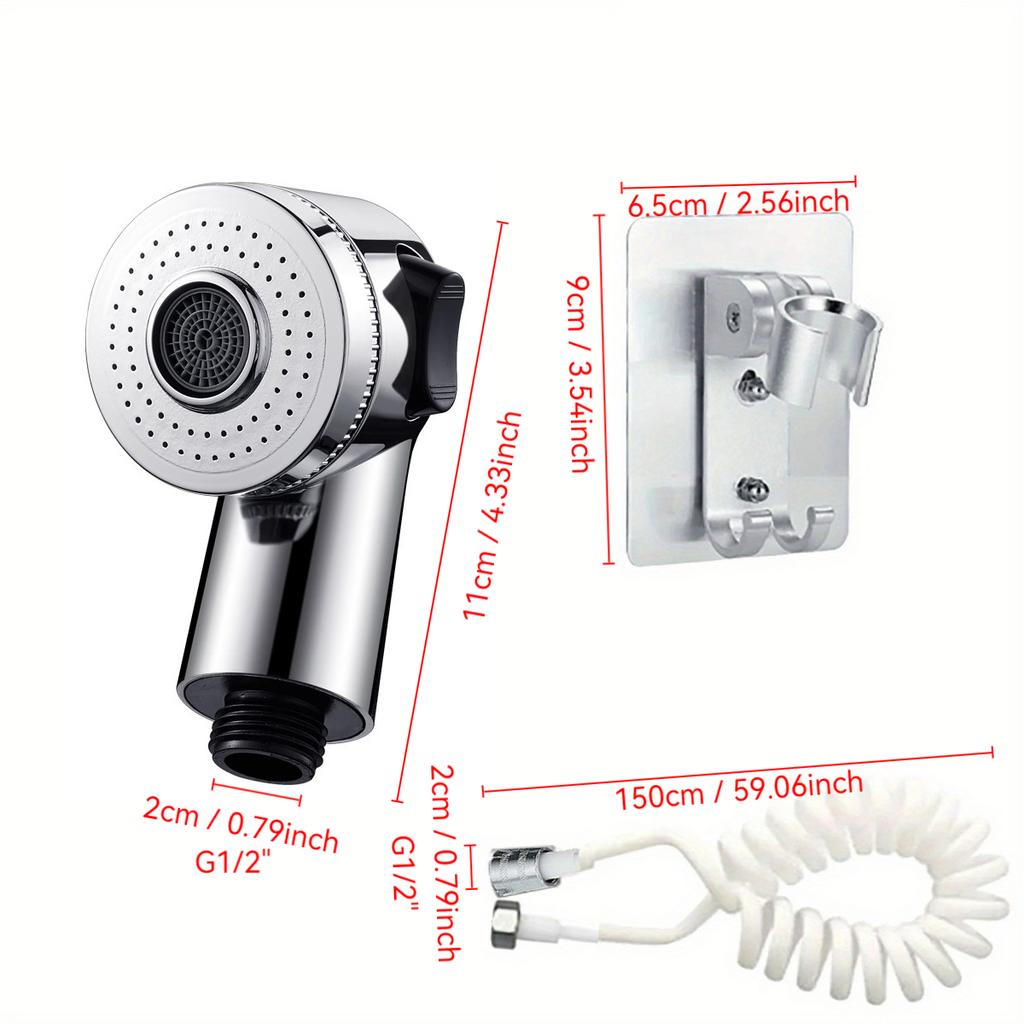 1 Set of Premium Adjustable Sink Hose Sprayer Attachment, Multifunctional Faucet Extender with Portable Pet Bathing Feature, Ideal for Shampooing,