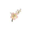 Elegant Peach Blossom Brooch: High-End Enamel Pink Flower Pin for Women