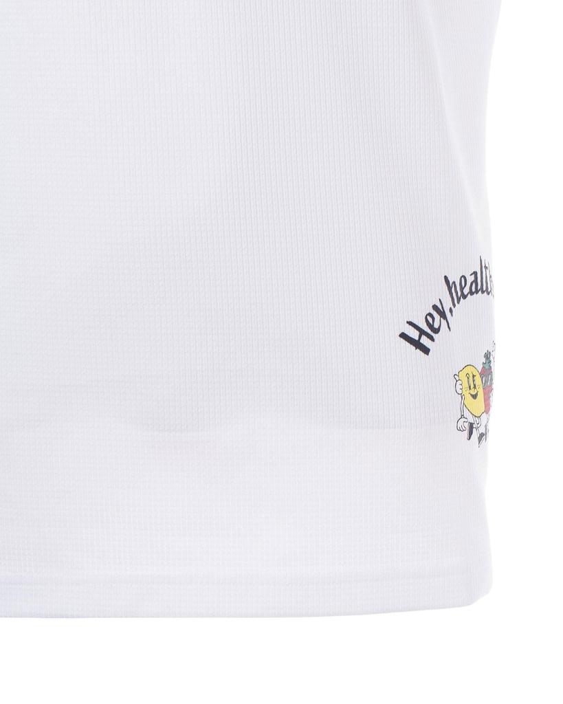 PEARLY GATES Short Sleeve Polo Shirt Mesh Golf 5 Men's (Waffle Stretch) / / 053-5160513 030_White [L]