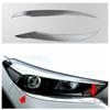 2PCS Chrome Front Head Light Lamp Eyelid Eyebrow Strip Cover Trim Styling Accessories For Hyundai Tucson 2015 2016 2017