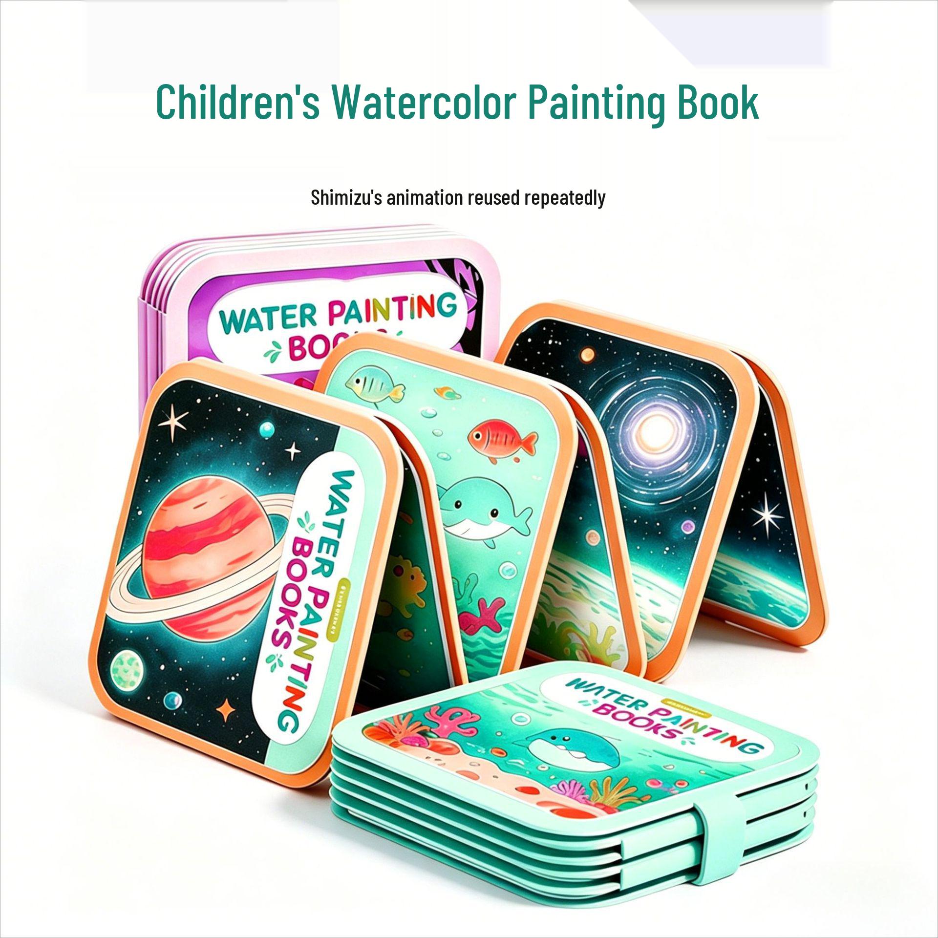 EVA Reusable Magic Water Painting Book for Early Education Erasable