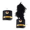 Cappello da Adulto Vintage a Tesa Larga Cappello da Guardia d'Onore Cappello da Tamburmaggiore Spettacoli