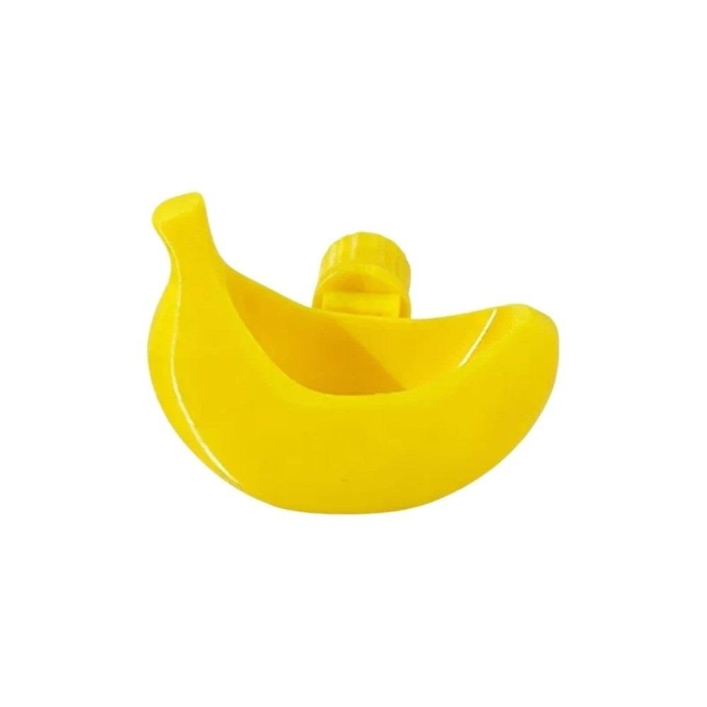 Detachable Bird Food Feeding Dish Anti-Splash Parrot Water Bowl Banana Shape Bird Feeder Budgie