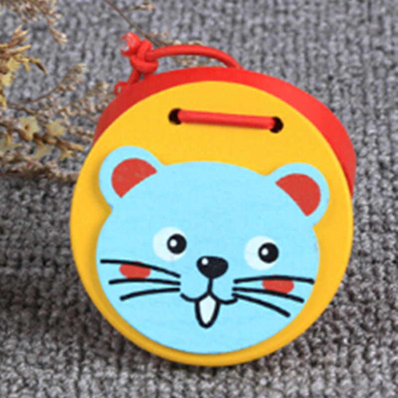 Preschool Early Castanets Toys Clapper Handle Musical Instrument Educational