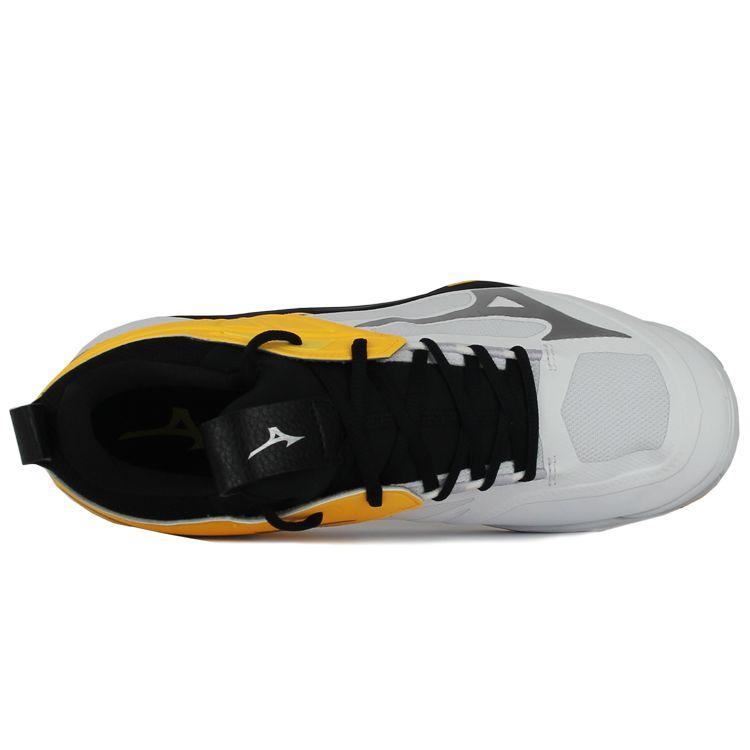 Mizuno Wave Momentum 2 Low Top Durable Non-Slip Lightweight Volleyball Shoes Unisex Shoes White Yellow Black V1GA211208