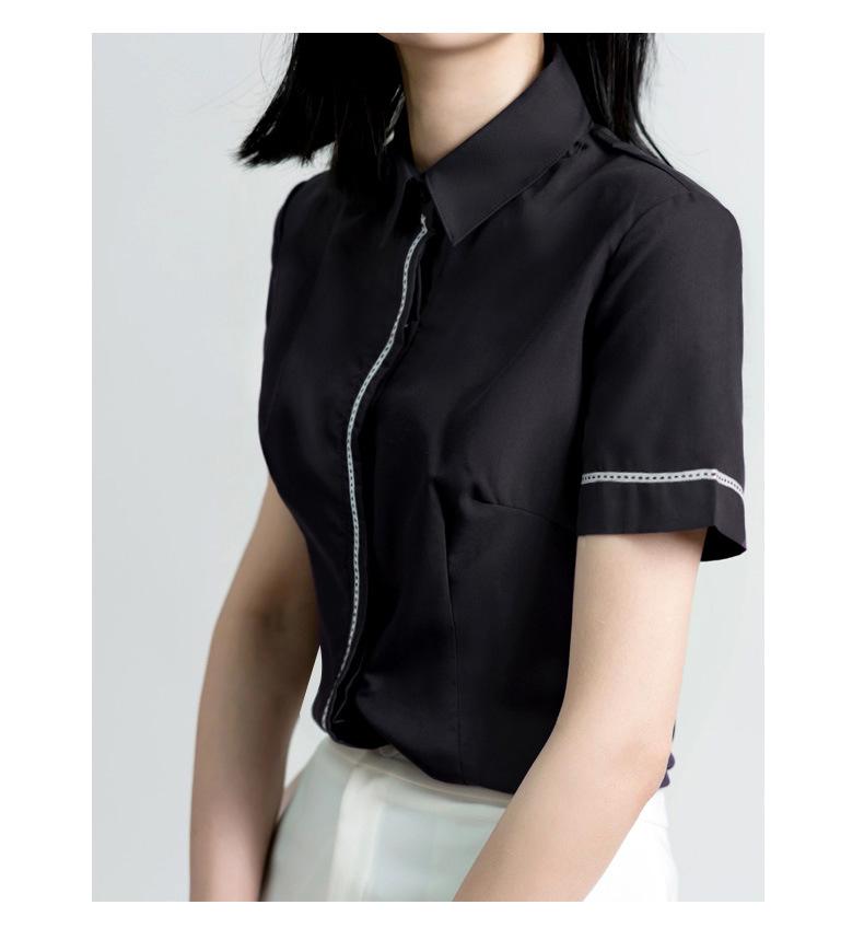 

Женская профессиональная белая рубашка с длинным рукавом — идеальный вариант для весны и лета, офиса, делового стиля или собеседований. XL чёрный