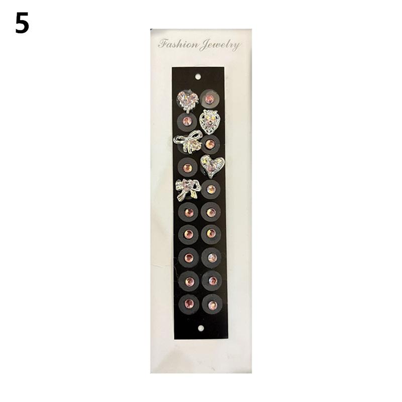 20 Patches Butterfly Flower Shape Crystal Ear Seed Acupuncture Auricular Disposable Ear Stickers Massage Therapy Needle Patch