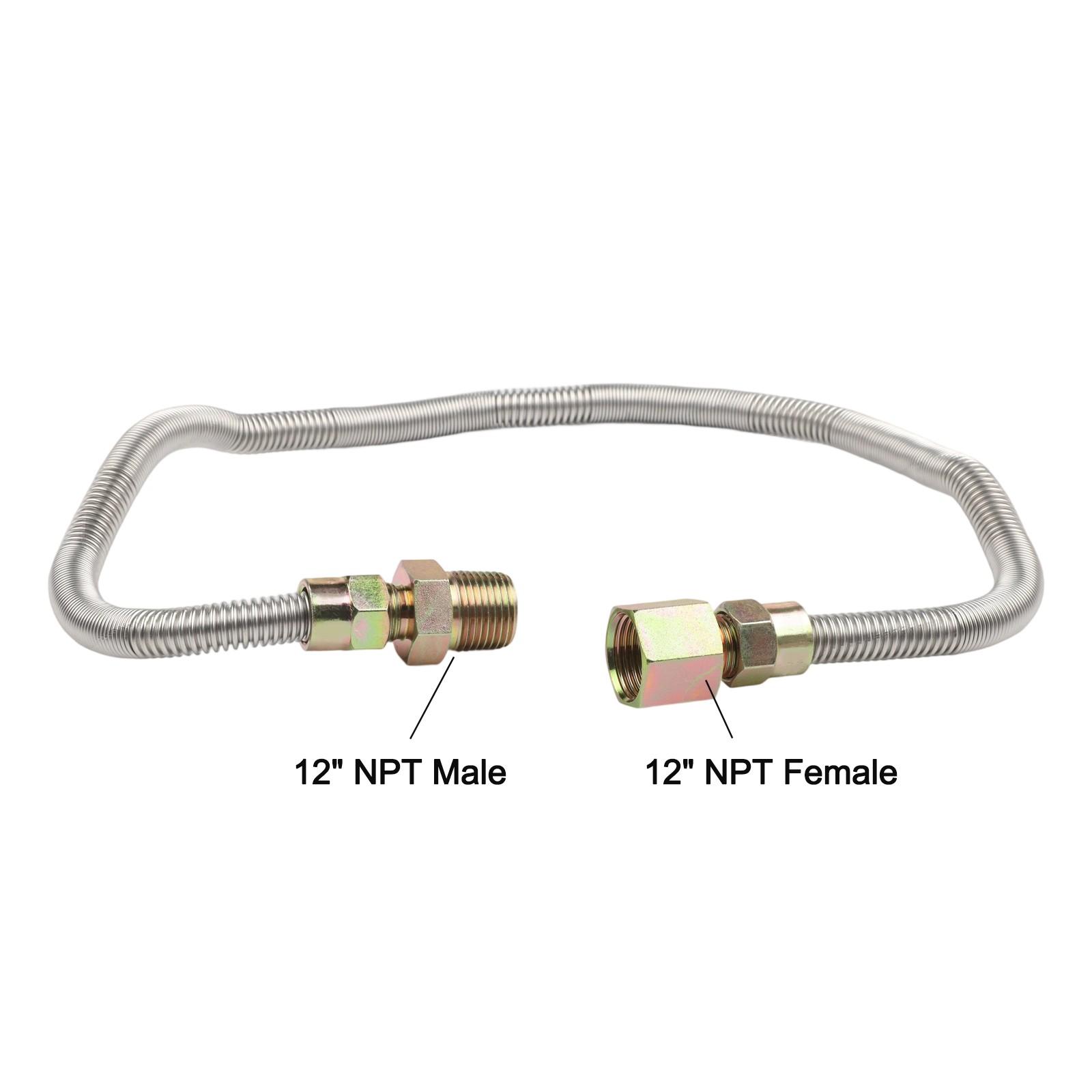 

Sleek Silver Finish 24 Inch Stainless Steel Hose for Easy Installation