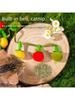 Juguete de Cuerda Teaser de Tomate Duradero para Gatos con Cascabel Juguete Interactivo para Gatitos de Juego Automático Alivio del Aburrimiento Suministros Esenciales para Mascotas para Gatos