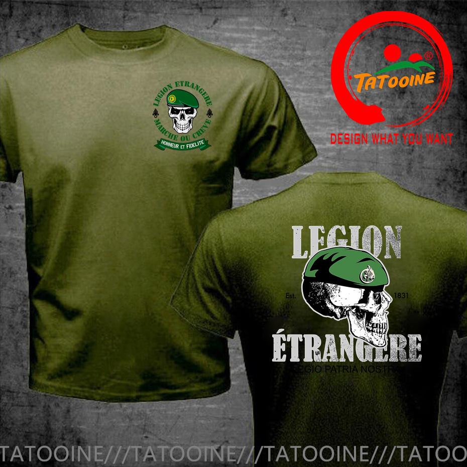Funny Design Vintage Distressed French Foreign Legion T Shirt Unisex Fashion Trendy Casual Clothing Stylish Tops Tee Shirt Leisure