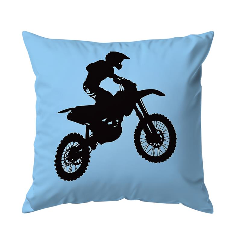 1 Pc Motorcycle Rider Pillow Cover For Home Living Room Bedroom Sofa Office Decorative Pillowcase Soft Throw Pillows 45*45 Cm