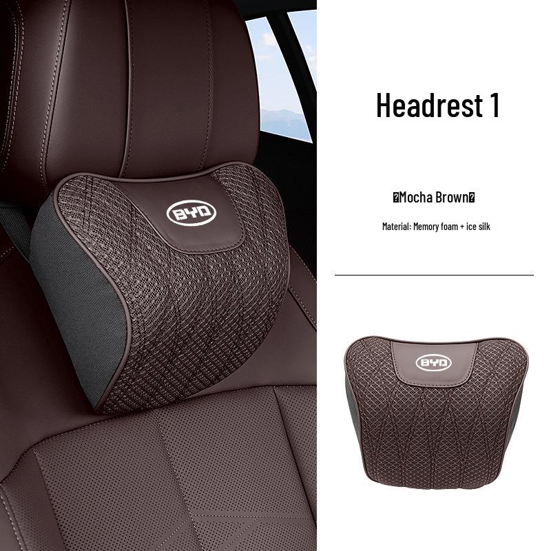 BYD Autokopfstütze Lendenwirbelstütze & Eis-Seiden-Sitzkissen für Qin, Yuan, Han, Song PLUS, dmi Tang DM & Champion Edition EV