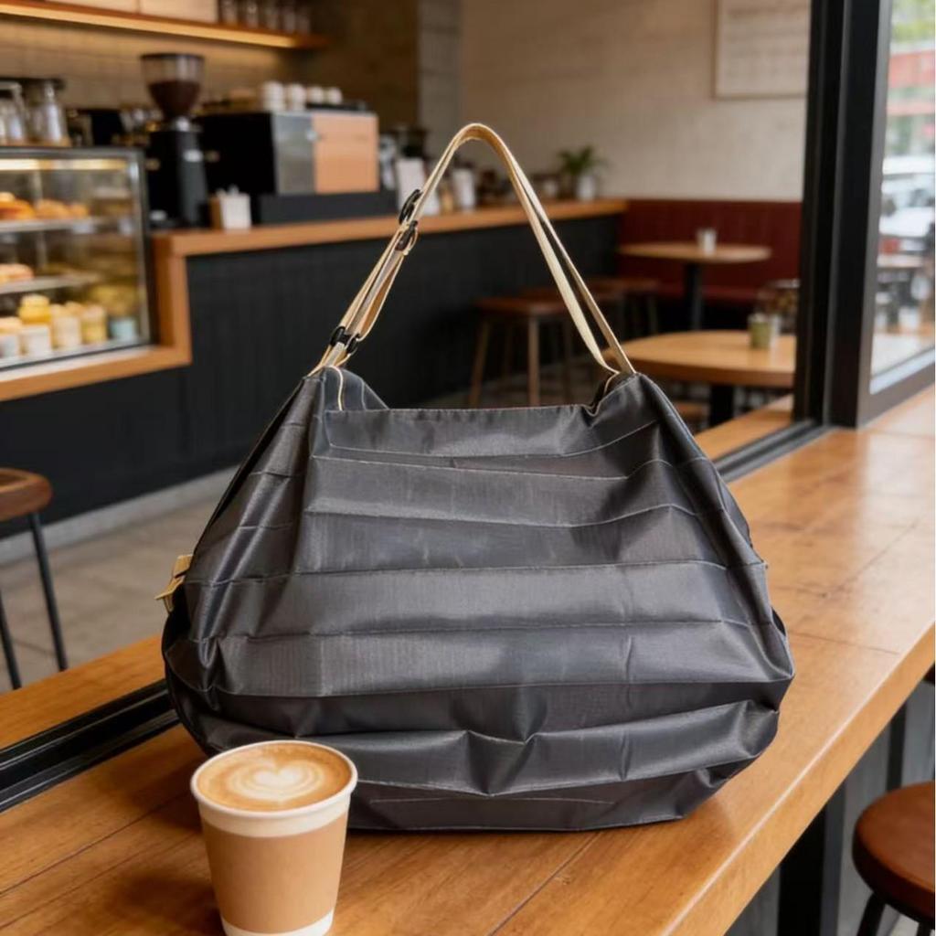 Japan Miljövänlig Stor Hopfällbar Shopping- och Rese Axelväska - Bärbar, Tjock & Återanvändbar