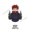 Jujutsu Kaisen Anime Bausteine Fushiguro Toji Tsukumo Yuki Hanao Choso MINI Cartoon Puzzle Bausteine Sammlung Geschenk