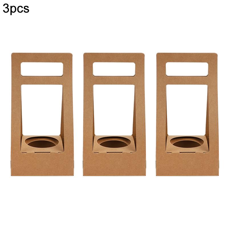 3/5Pcs Handheld Flower Box Kraft Paper Rose Flower Bouquet Basket Wedding Birthday Party Gift Wrap Packaging Box Home Decoration