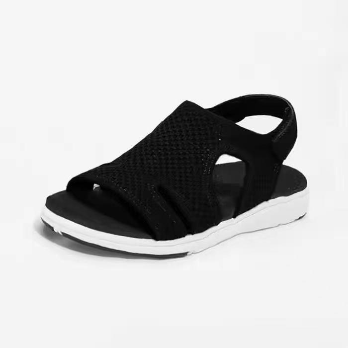 Women's Plus Size Breathable Elastic Webbing Thick Sole Summer Sandals - 2021 Collection