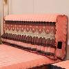 All-inclusive Short Plush Quilted Headboard Cover King Twin Size Lace Bed Head Cover Dustproof Bed Backrest Cover