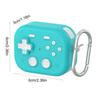 TPU Protective Case with Keychain for Airpods Funny Handheld Game Design Hard Shell Cover with Safety Lock Design for Men