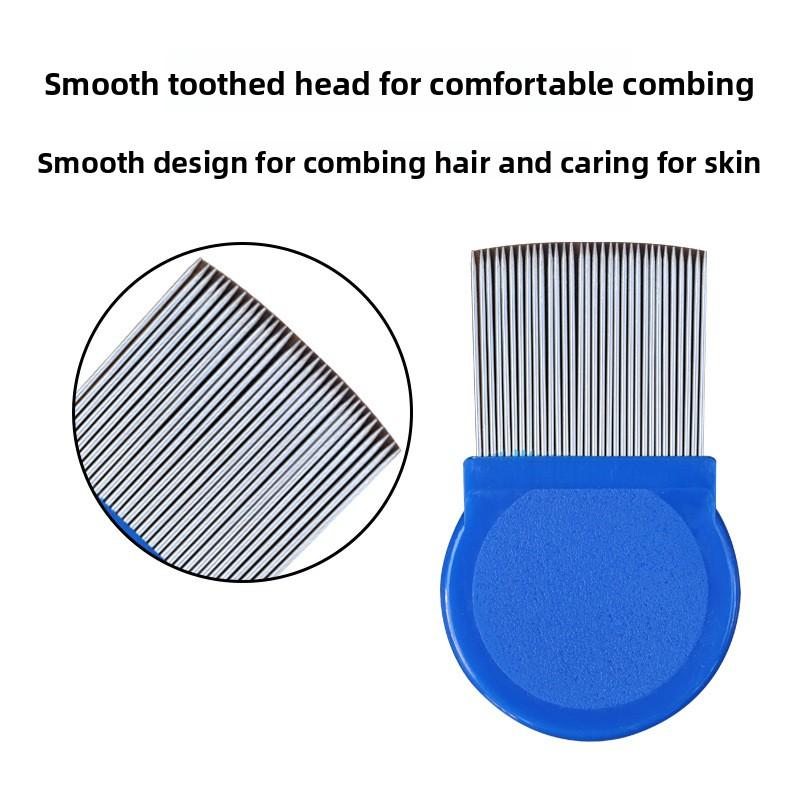 A 6-piece Set of Stainless Steel Pet Comb for Removing Miscellaneous Hair, Floating Hair Comb, Fine-toothed Flea Removal Comb and Cleaning Comb