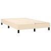 Maison Exclusive - Sommier à lattes de lit avec matelas Crème 120x200 cm Tissu