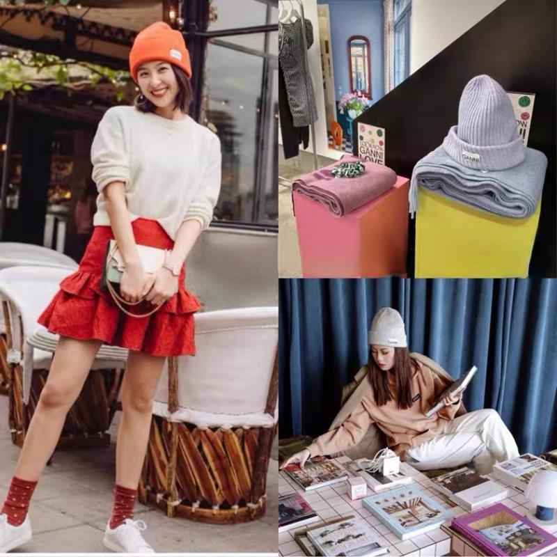 2022 frauen Gestrickte Hüte Schal Set Weiche Warme Mütze Winter Warme Mütze Stricken Beanie Sets Caps Fashion Herbst Outdoor Motorhaube gorros