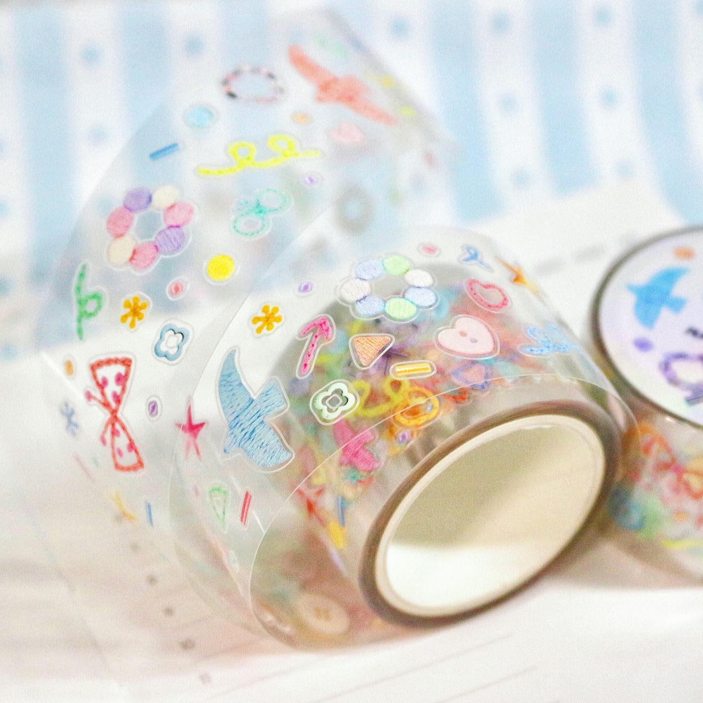 birds floral Washi Tape Ideal for Journal Collage, Scrapbook  Craft Decoration