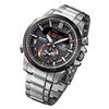 Casio Men's Stainless Steel 100M Water Resistant Quartz Watch ECB-800DB-1A