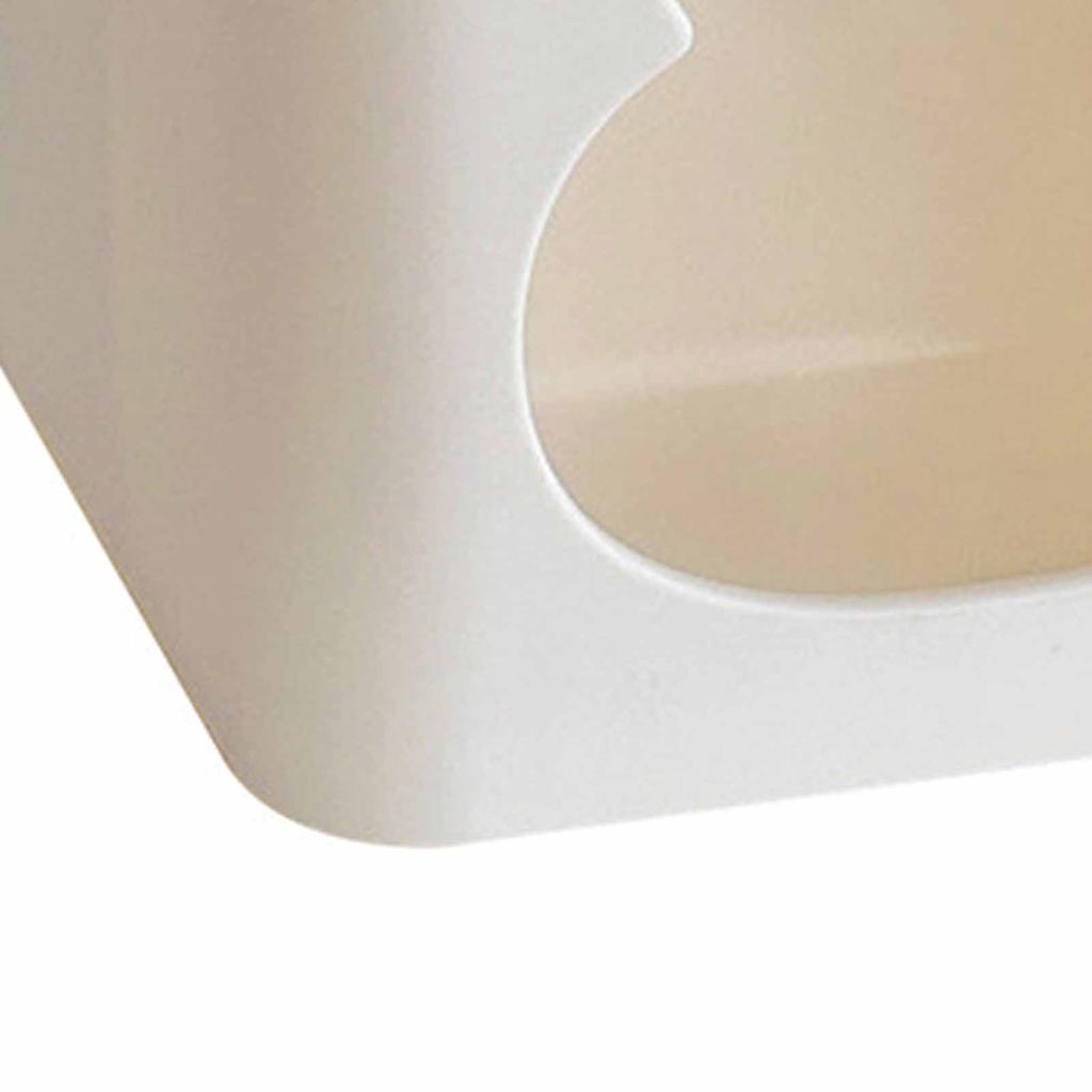 Brush Holder Organizer Makeup Pen Desktop Storage Container White Small Rabbit Square