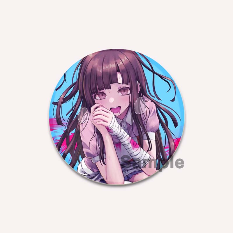 32/44/58MM Inferenz Abenteuer Spiel Anime Broschen Danganronpa HD Print Abzeichen Rucksack Kragen Cartoon Revers Pins Schmuck Geschenke Zubehör