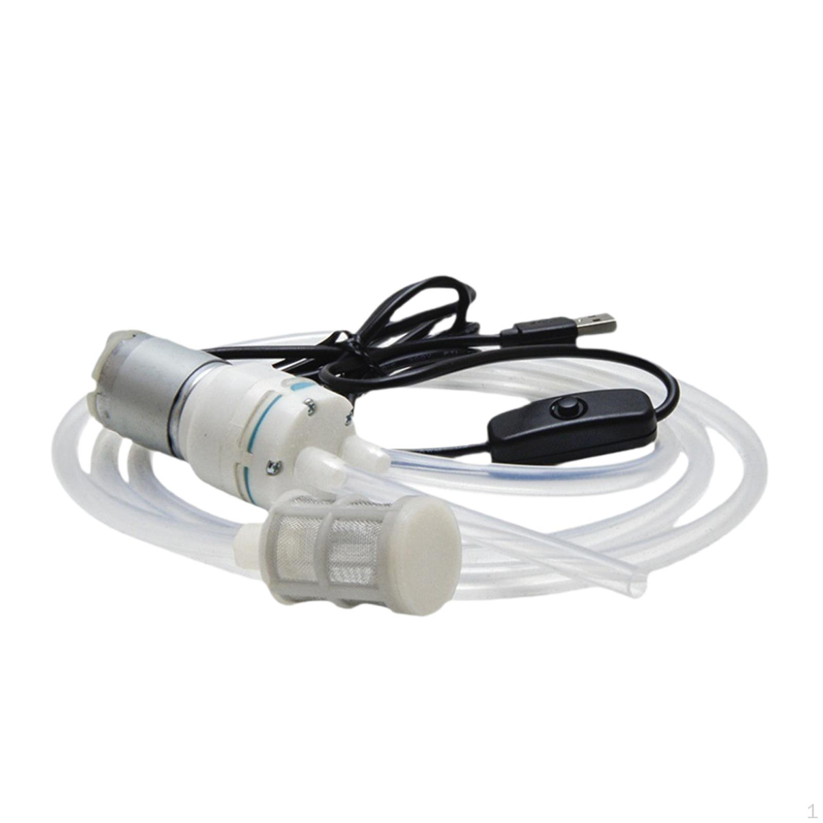 

Электрический самовсасывающий насос, насос для перекачки вина, простой в использовании, компактный для розлива вина, пива Silicon tube 100cm