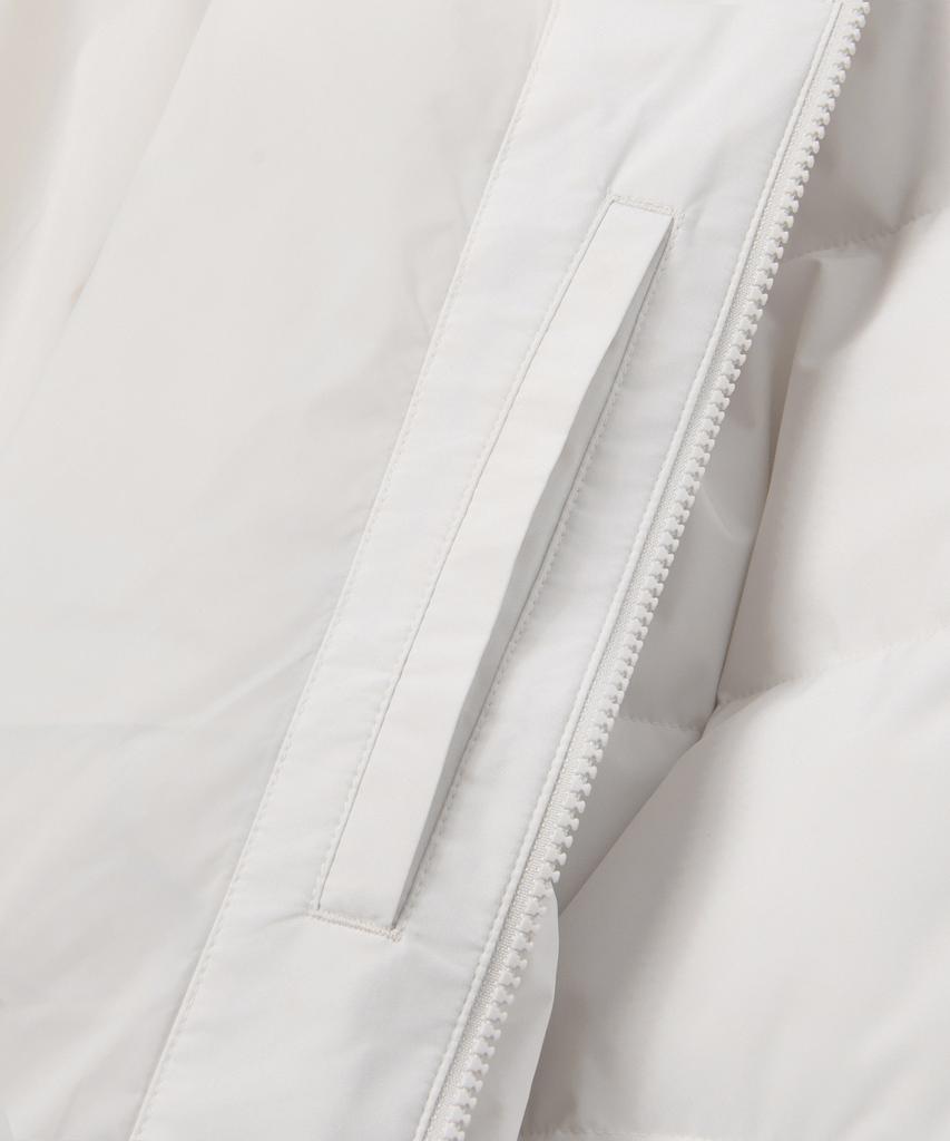 Musinsa Standard Daily Puffer Collarless Padded Jacket [Dusty Cream]