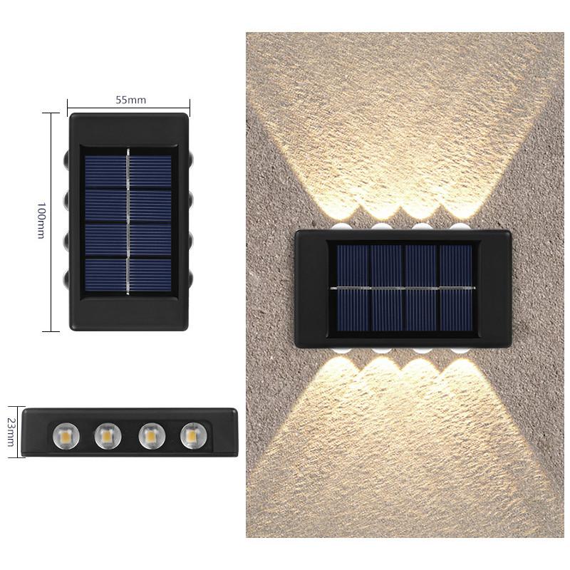 Solar Wall Lamp Outdoor Luminous Lighting Garden Fence Decoration Sunlight Light
