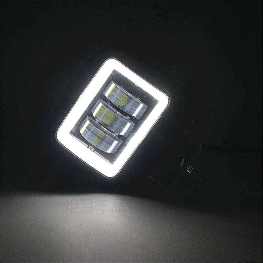 2Pcs 6D Lens 5 Inch 60W Led Work Light Bar 6000K White Flood Beam For Car 4x4 Offroad Truck Boat UAZ ATV 12V 24V Led Angel Eyes Driving Lights