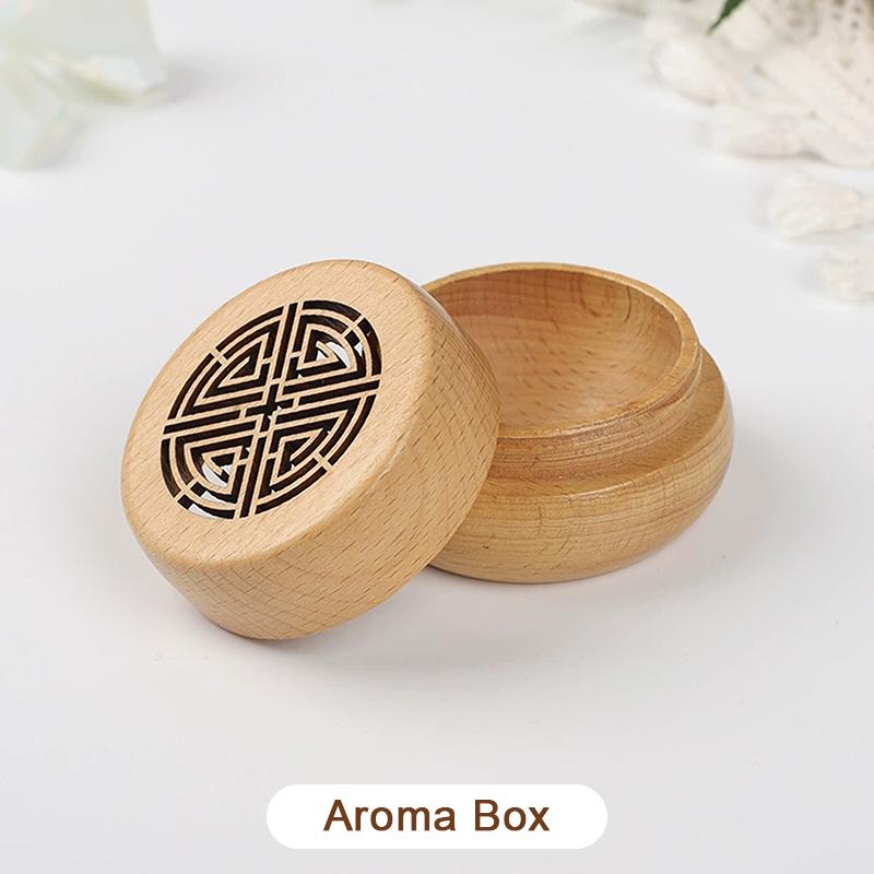 Ancient Portable No Perfume Diy Fragrance Wooden Box Aroma Diffuser Decorations Items Living Room Bedroom Car Home Accessories