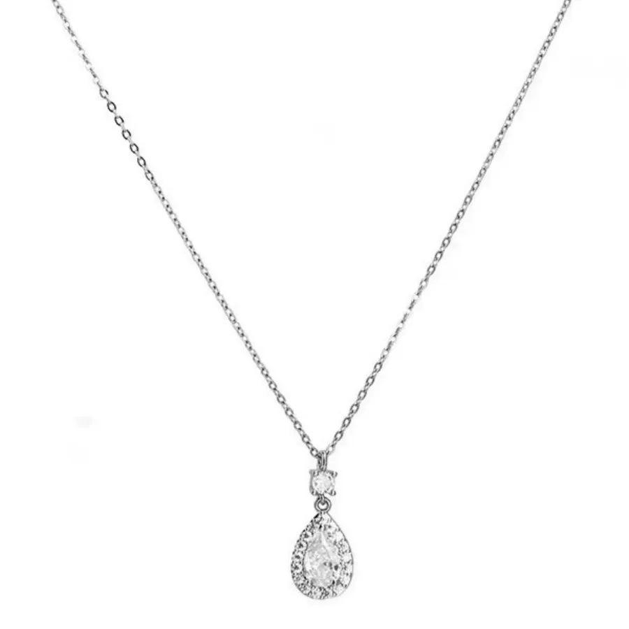 Xiaohongshu Water Drop Zircon Necklace - Luxe, Trendy, Unique Style