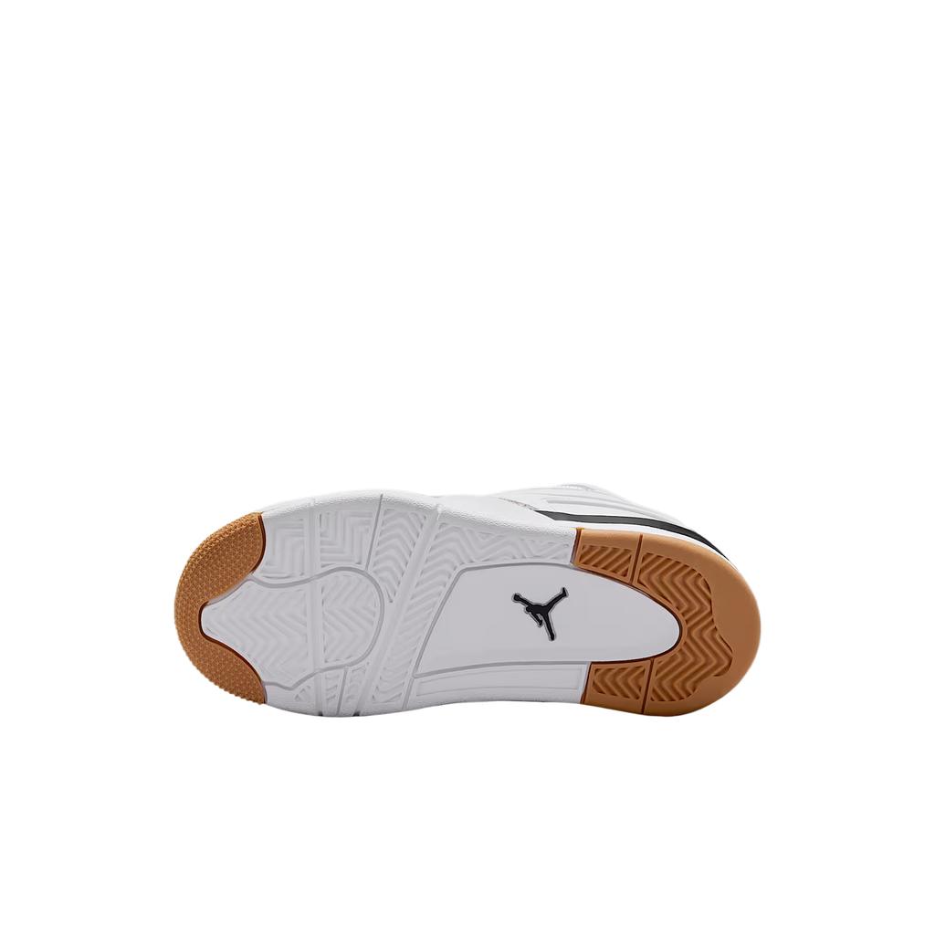 Air Jordan 4 RM PS Military Black Kids Sneakers White Neutral-Grey Gum-Medium-Brown FQ7936-110