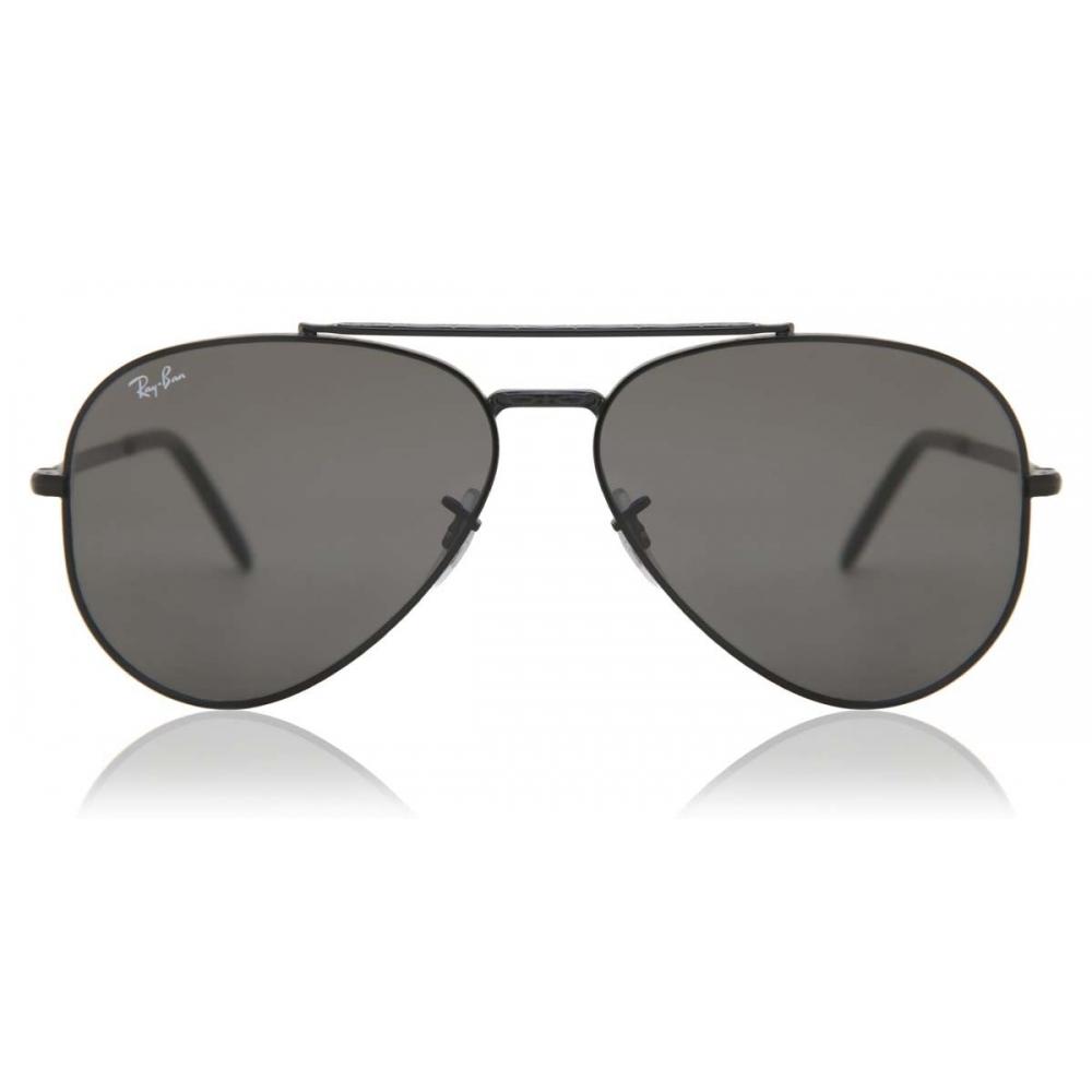 

Ray Ban Rb3625 New Aviator 002 B1 Unisex Sunglasses Black/58