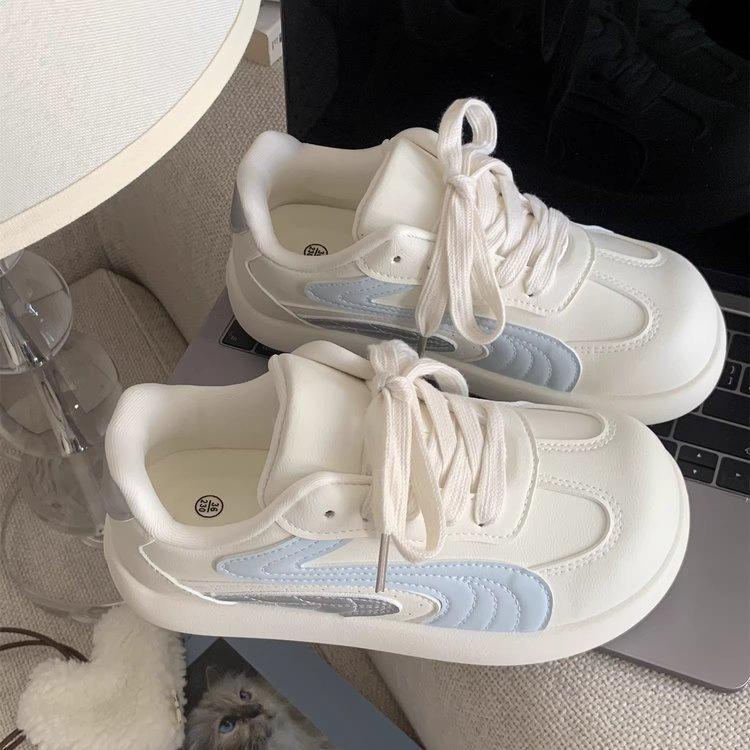 High value Korean thick-soled spring new casual board shoes student retro moral training shoes