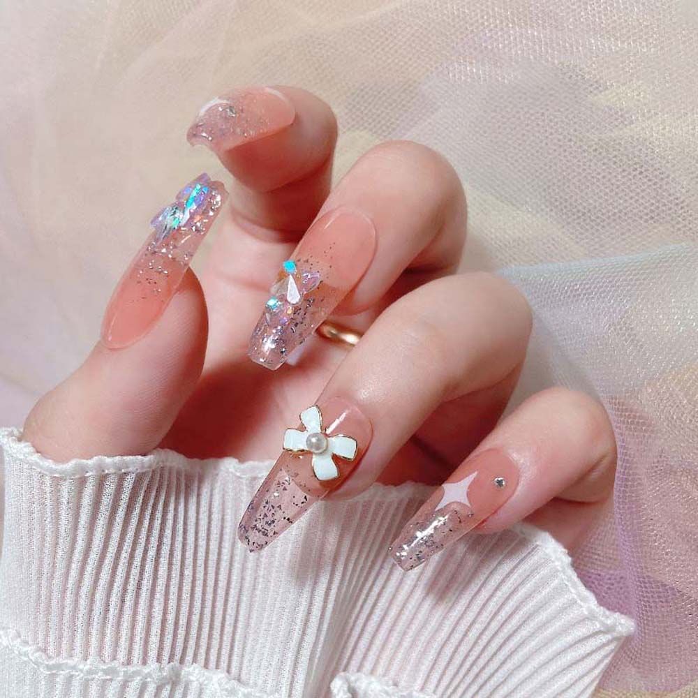 

Accessories 3D Nail Jewelry Bow Nail Art Decorations Bow Nail Art Rhinestones Bowknot Nail Drill D-10pcs