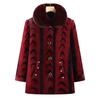 Middle-aged Winter Winter Clothing Fleece Thermal Jacket Women's Coat Mink Thickened Old Lady Fleece
