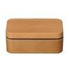 Masakazu Bento Wood Grain Rectangular W10 79717 Rice-Resistant Box, (CC), Natural, Size Approx. D16.4 H6.5
