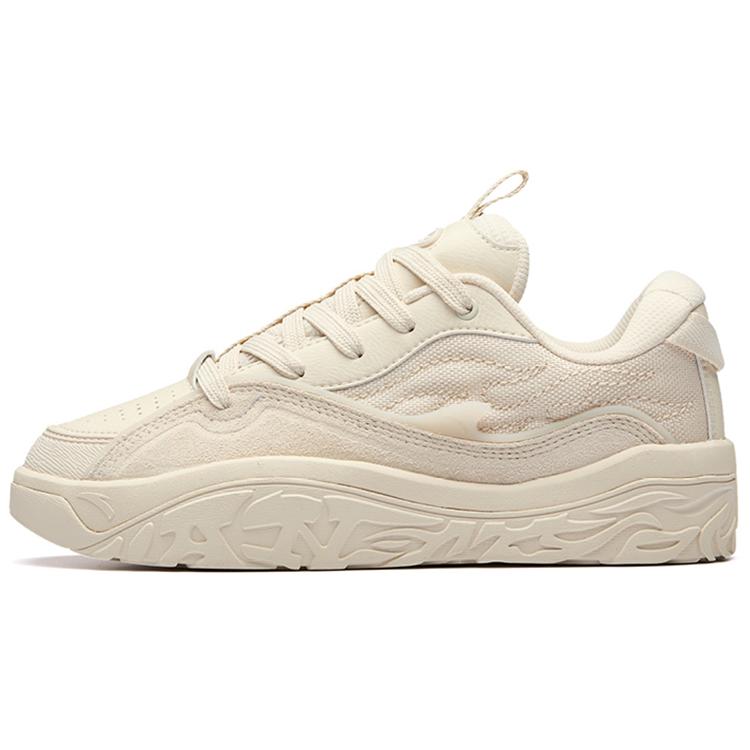 

New Anta Hot Slip-Resistant Coverage Wear-Resistant Low-Top Skateboard Shoes Women s Beige 922238083-2 38