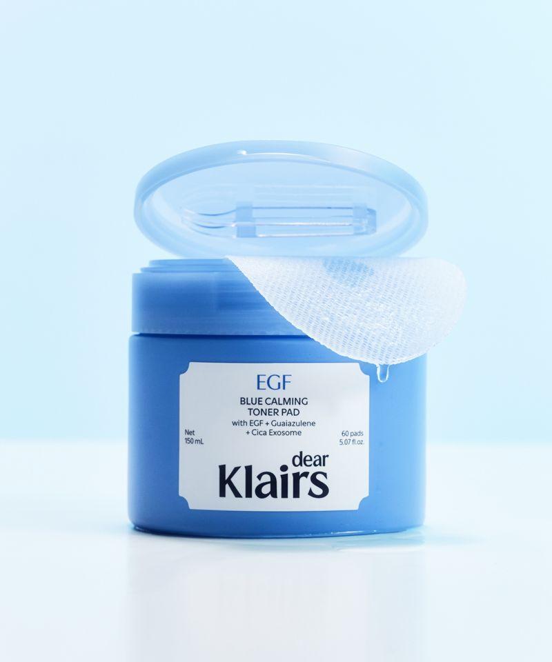 EGF Blue Soothing Toner Pads 60 Sheets