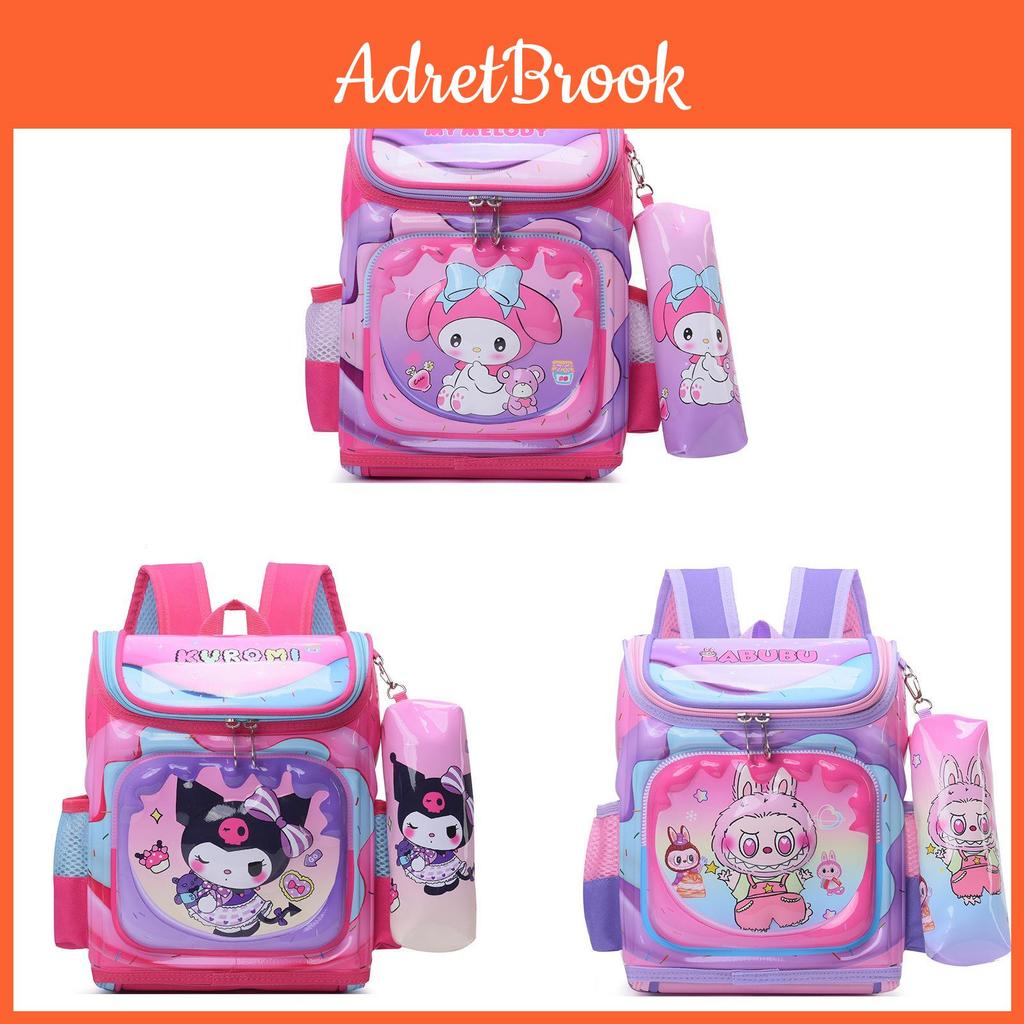 Spiderman Melody Sofia Labubu Elsa Iron Man Backpack With Breathable Oxford Fabric For Boys And Girls