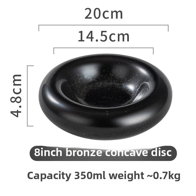 Molecular Gastronomy Tableware Appetizer Plate Sashimi Plate Creative Restaurant Circular Insulation Ceramic Dessert Plates
