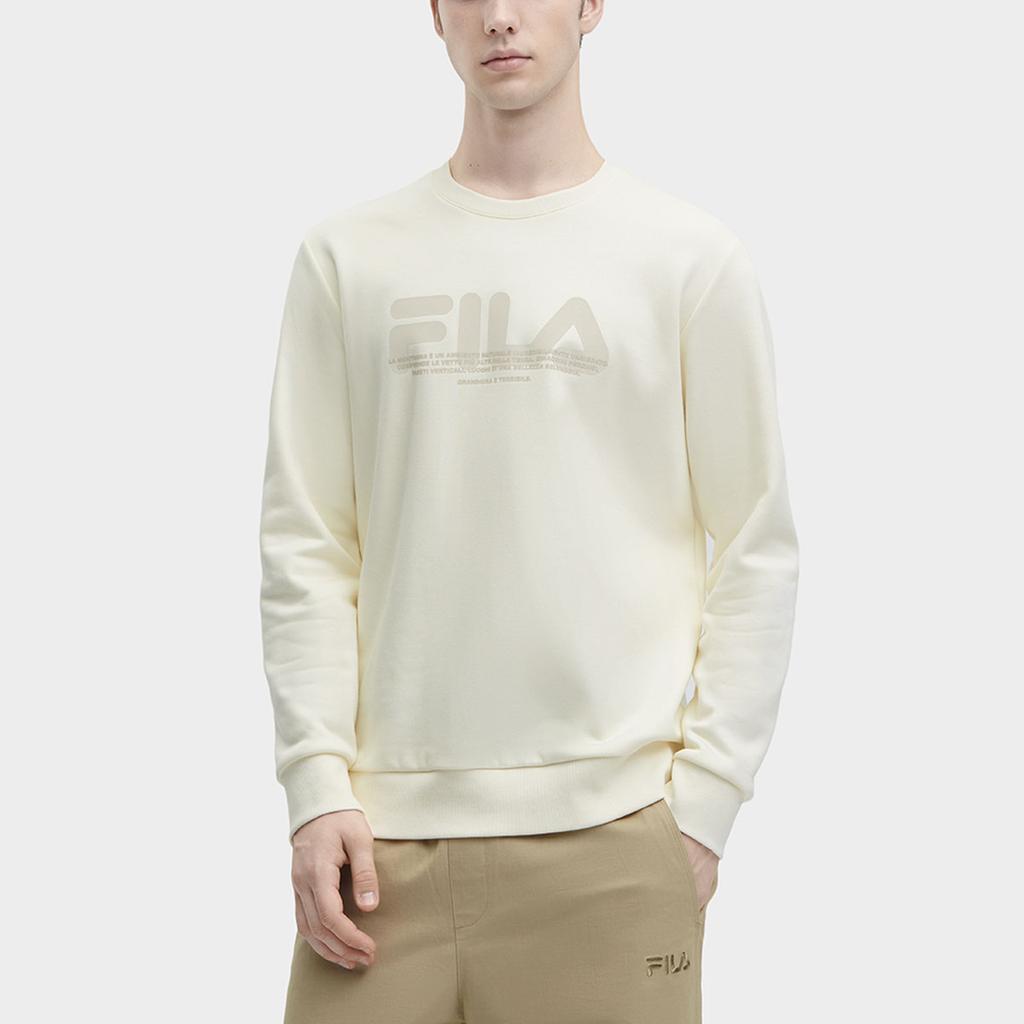 New FILA Sweatshirt Men's Feather Soft White F11M349213F-IV