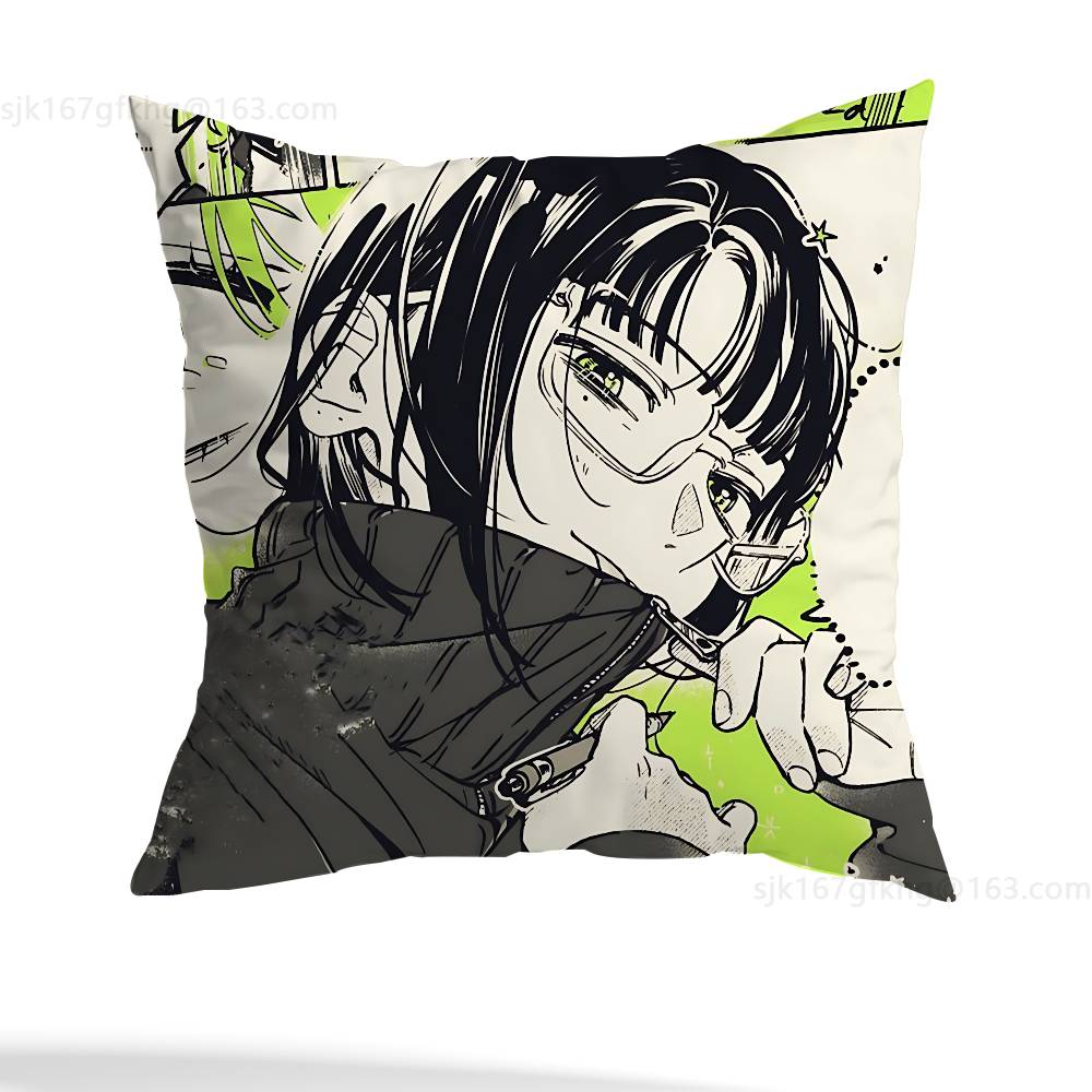 The Guy She Was Interested Pillow Case Anti-dustmite Pillowcase Invisible Zipper Silky Short Plush Sofa Cushion Cover