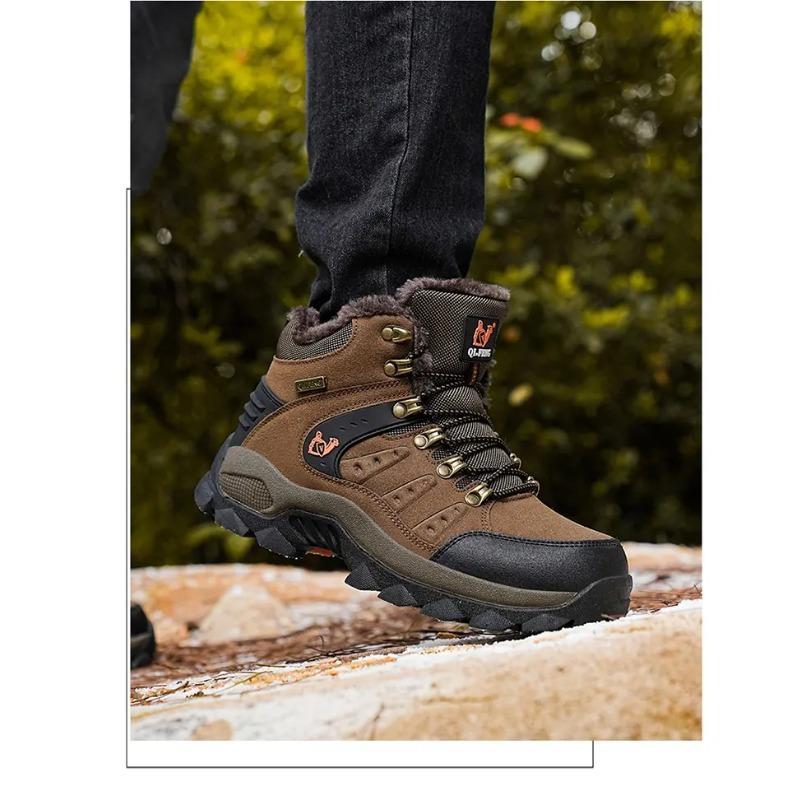 Damen Herren High-Top Wanderschuhe Rutschfeste Outdoor Trekking Schuhe für Camping Freizeitschuhe